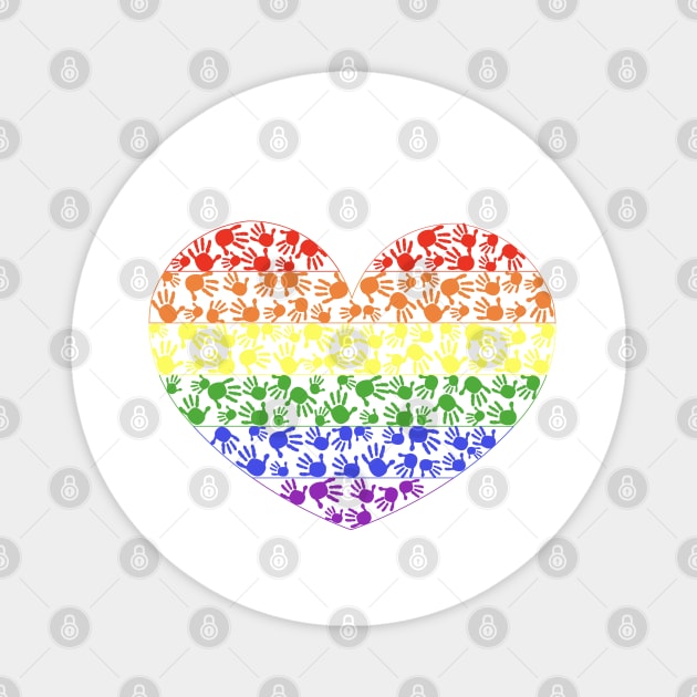 LGBT symbol heart Magnet by GULSENGUNEL